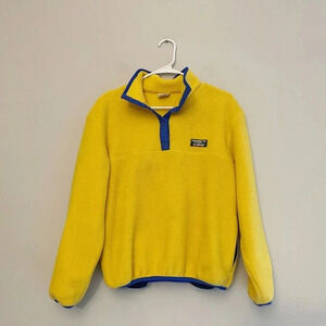 Vintage LL. Bean 90’s fleece yellow fall winter outdoor wear hiking camping